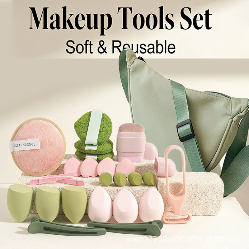 Beauty Makeup Tools Set - Elegante Bolso Tipo Dumpling con Set