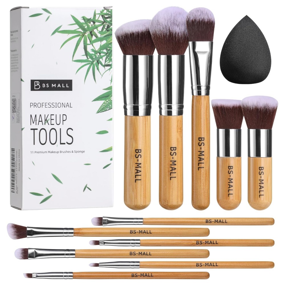 Blush Brush Kabuki - BS-MALL Juego de brochas de maquillaje,