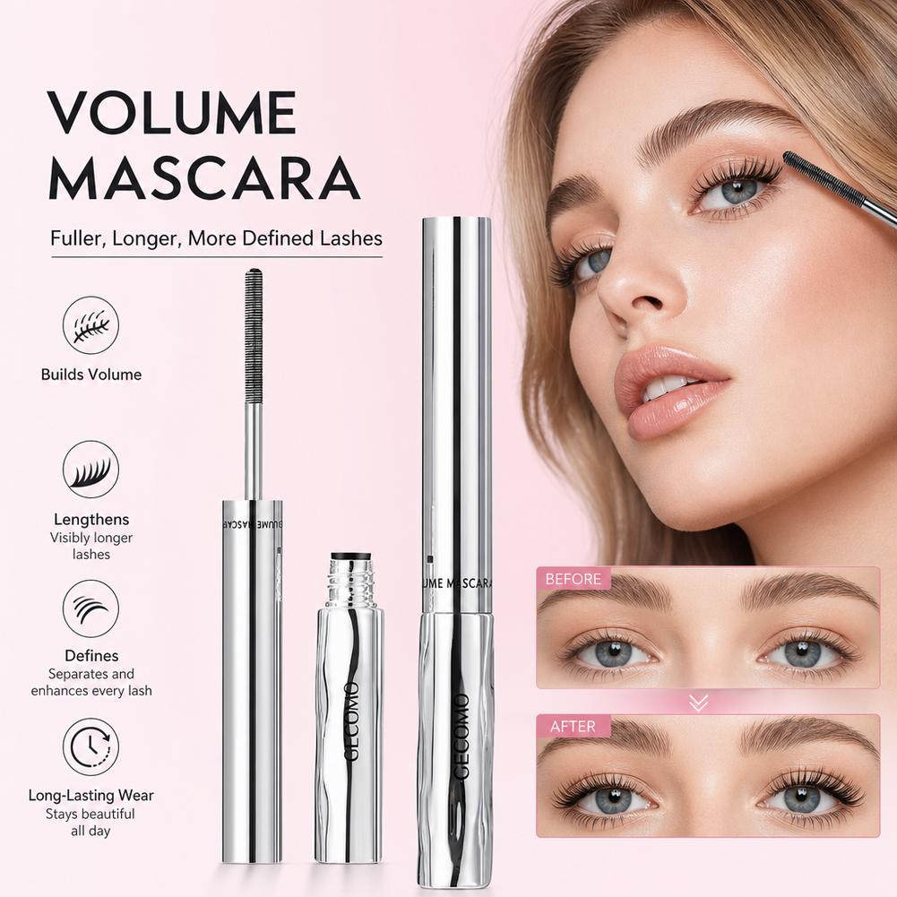 Waterproof Mascara Wand - Máscara de Pestañas de Larga Duración,