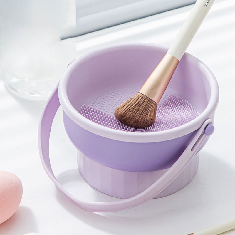 Beauty Makeup Tools Set - Bola de silicona para limpiar brochas