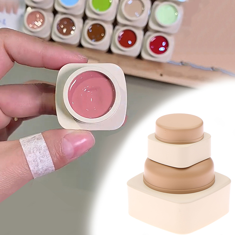 Beauty Makeup Tool - Envases Cuadrados de Plástico Vacíos de