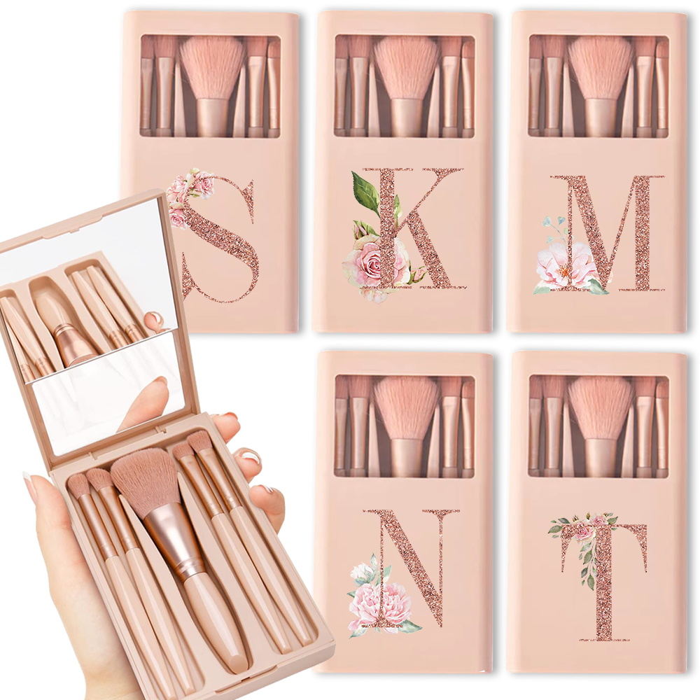 Beauty Makeup Tools Set - Kit de brochas cosméticas con espejo