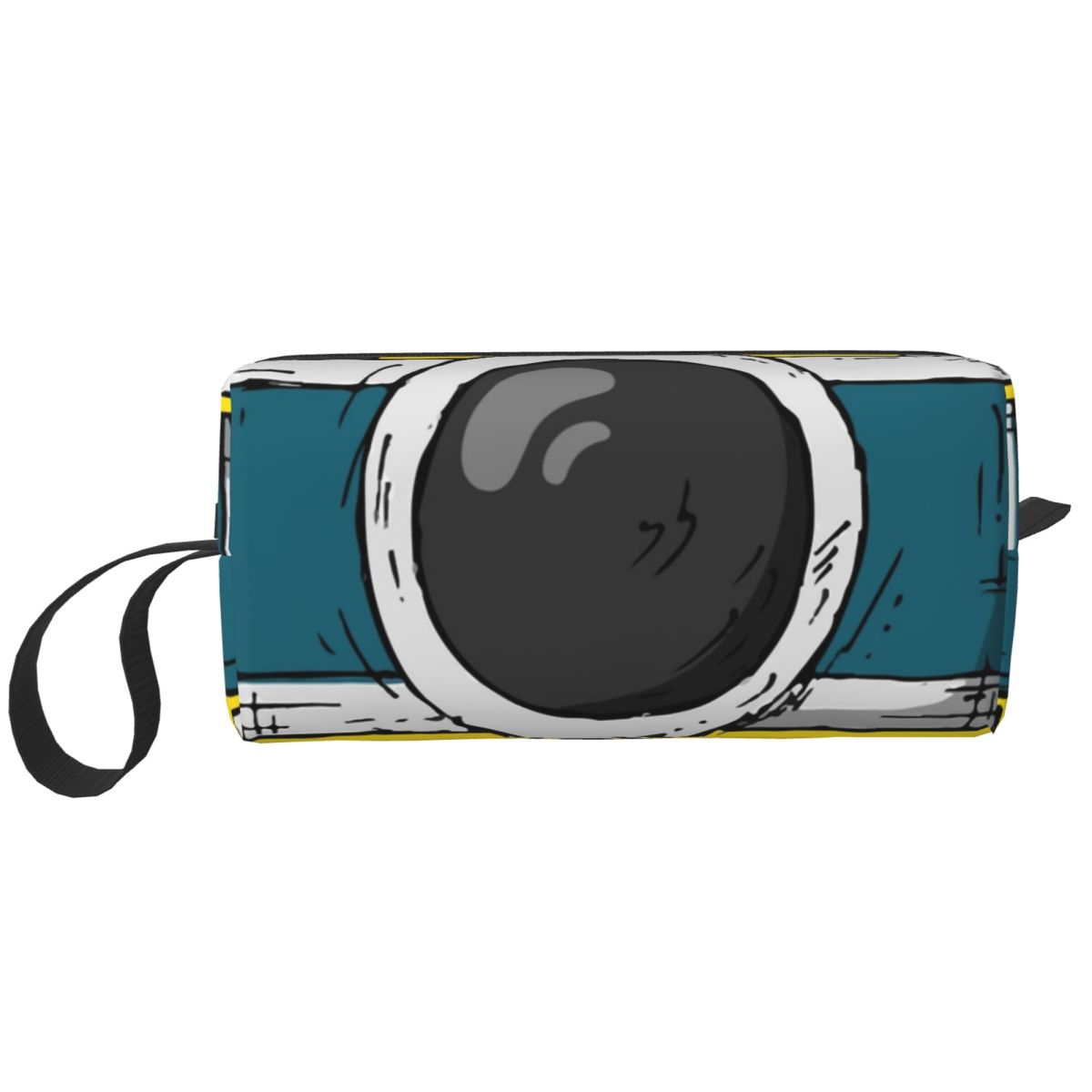 Beauty Makeup Camera - Bolsa de maquillaje retro clásica azul