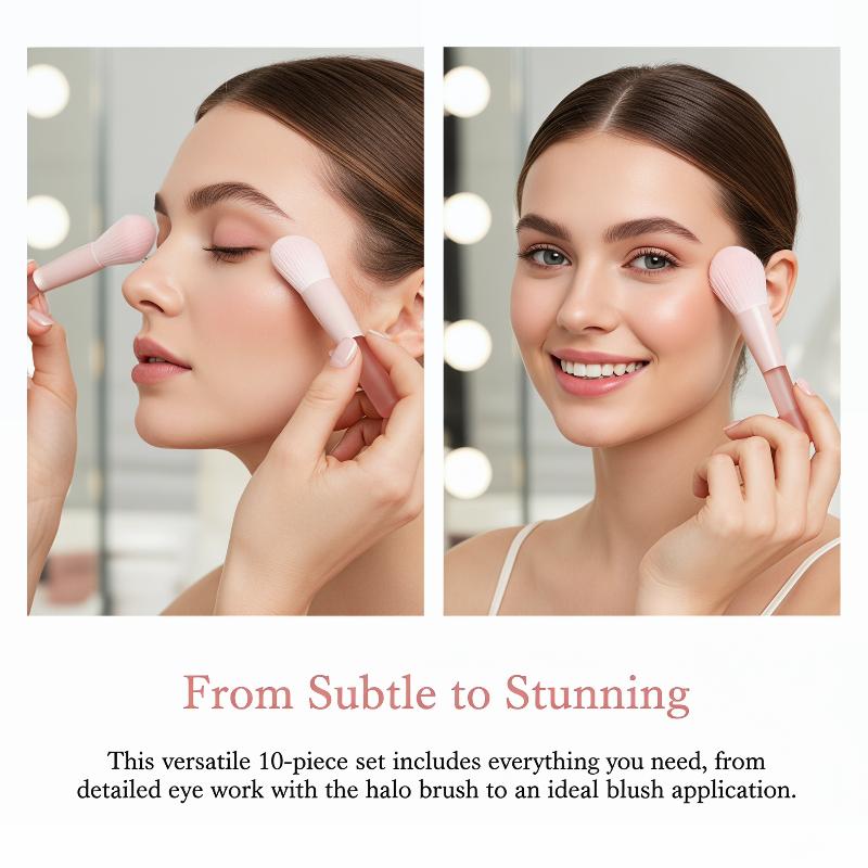 Juego de 10 brochas de maquill - Beauty Makeup Events reseña y precio