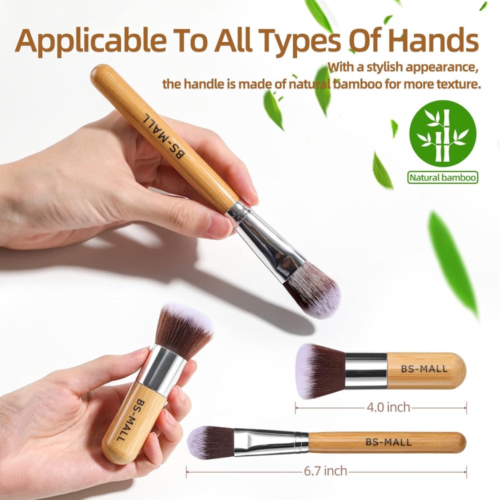 BS-MALL Juego de brochas de ma - Blush Brush Kabuki reseña y precio