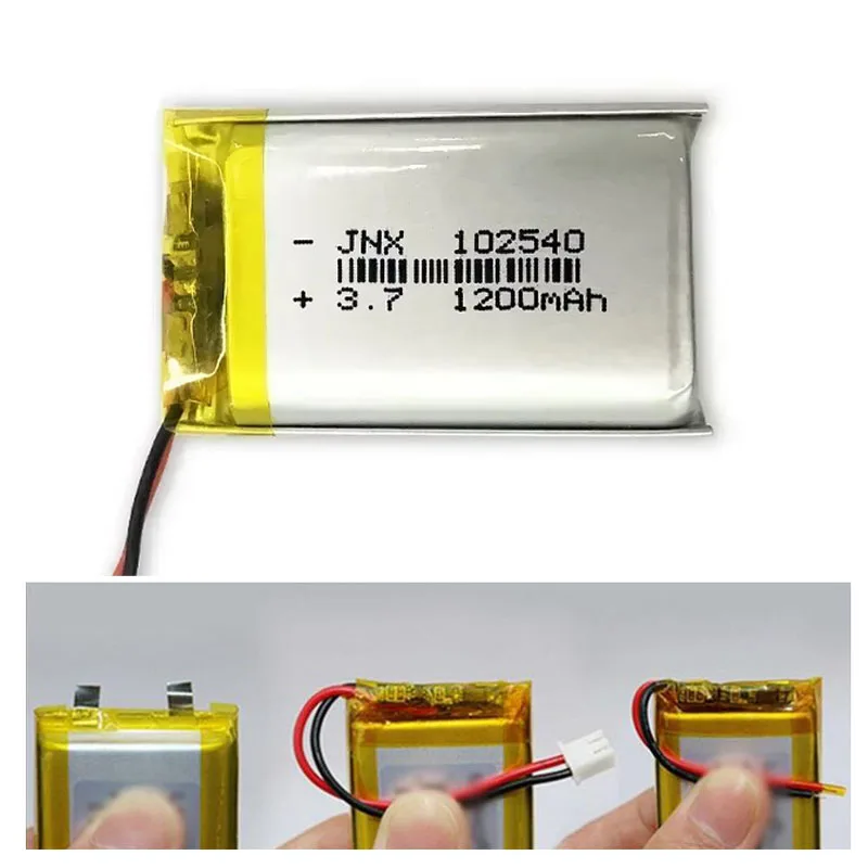 102540 3,7 V 1200 mAh batería  - Beauty Makeup Camera reseña y precio