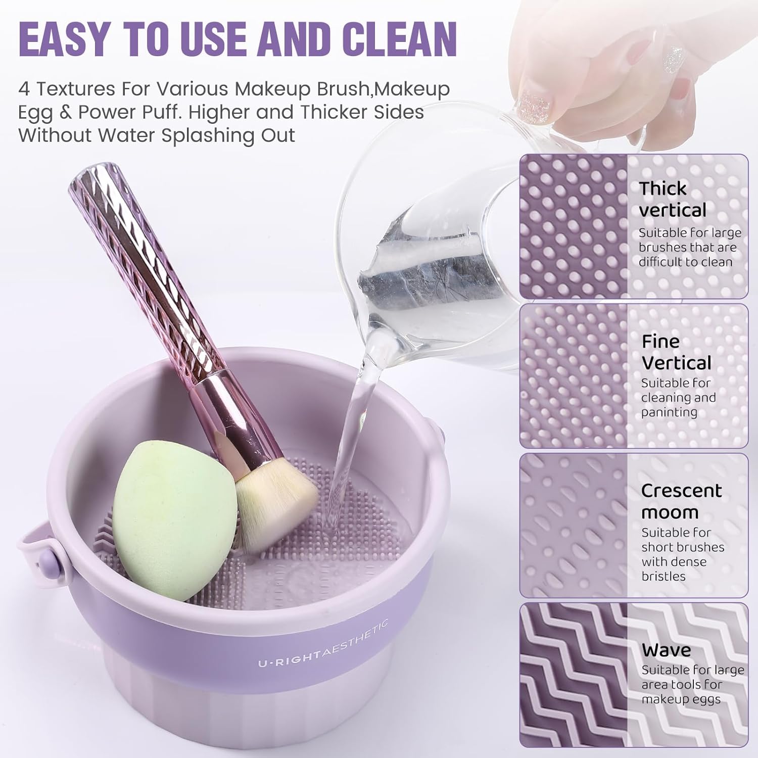 Tazón de limpieza para brochas - Beauty Makeup Tools Set reseña y precio