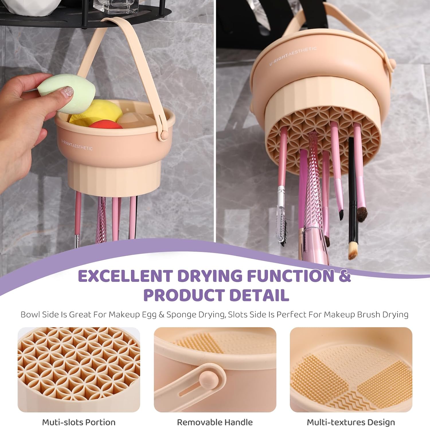 Tazón de limpieza para brochas - Beauty Makeup Tools Set reseña y precio