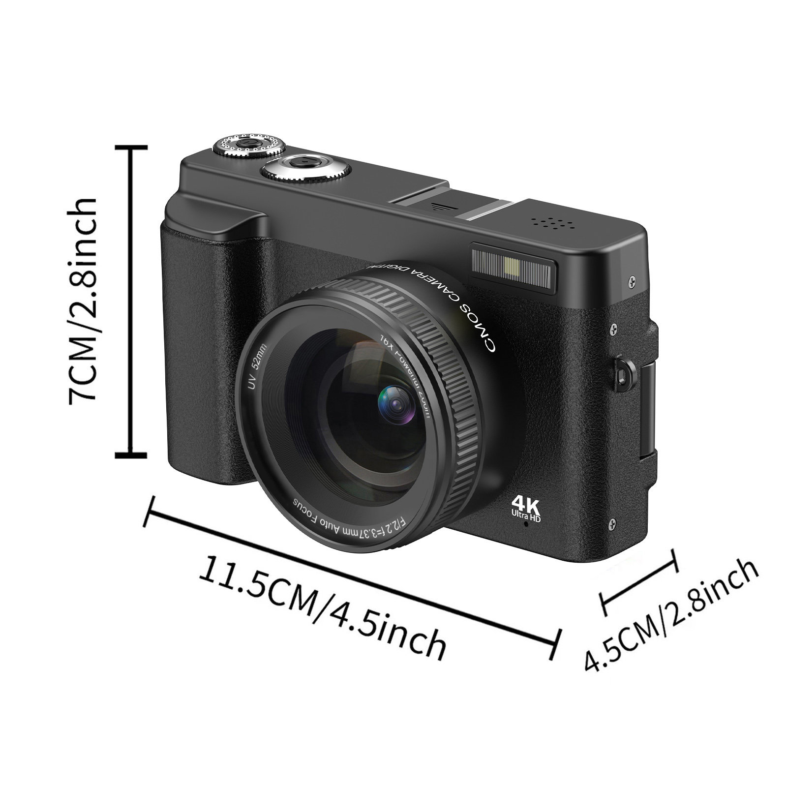 Cámara STUOGYUM 4K Vlogging, c - Beauty Makeup Camera reseña y precio
