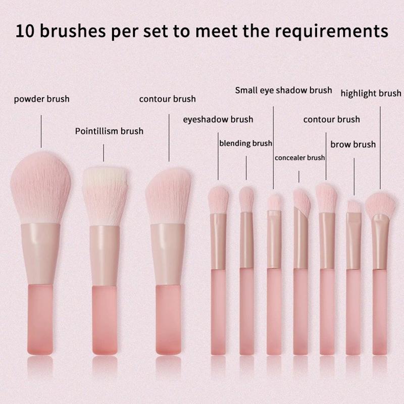Juego de 10 brochas de maquill - Beauty Makeup Events reseña y precio