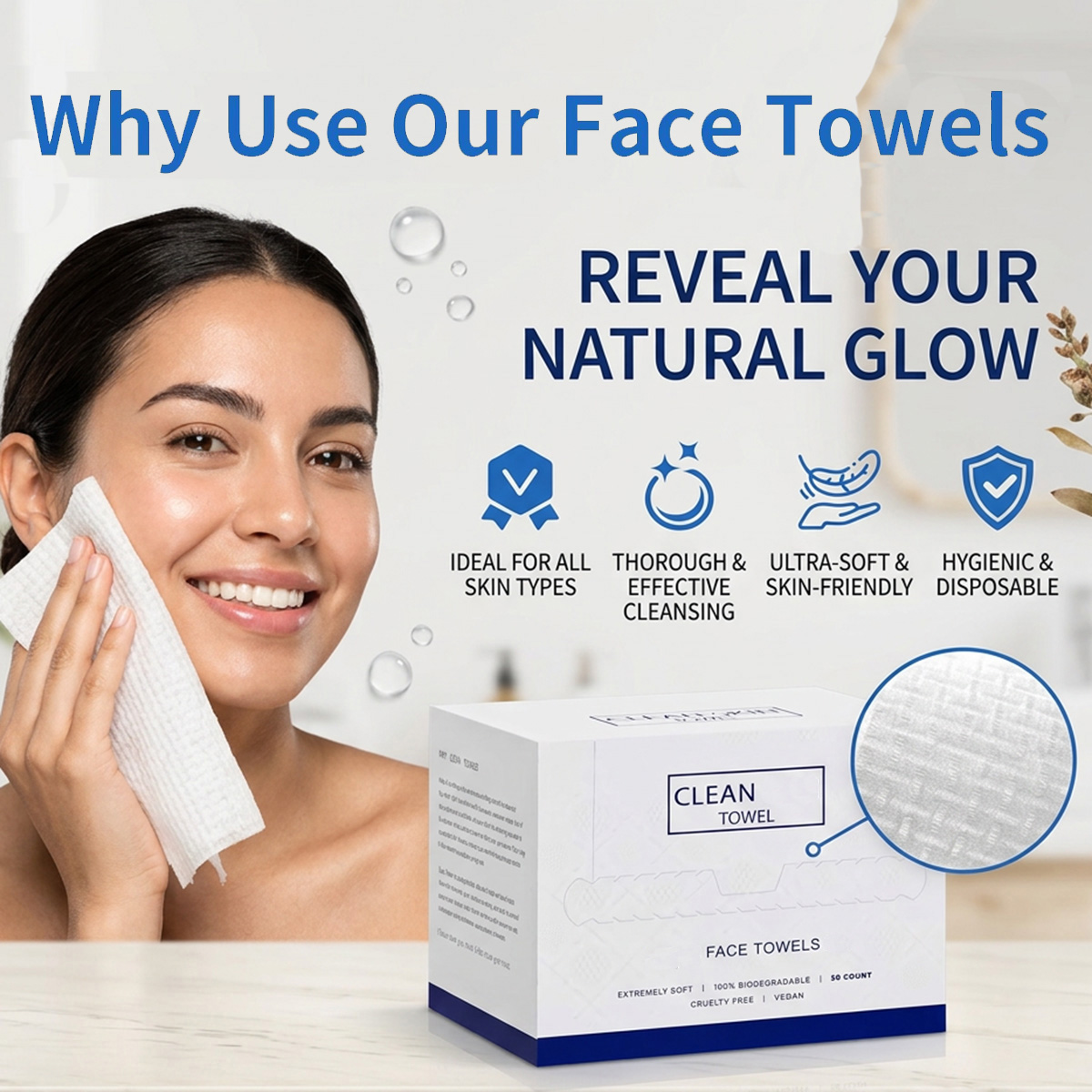 Paquete de 50 Toallitas Facial - Beauty Makeup Remover reseña y precio