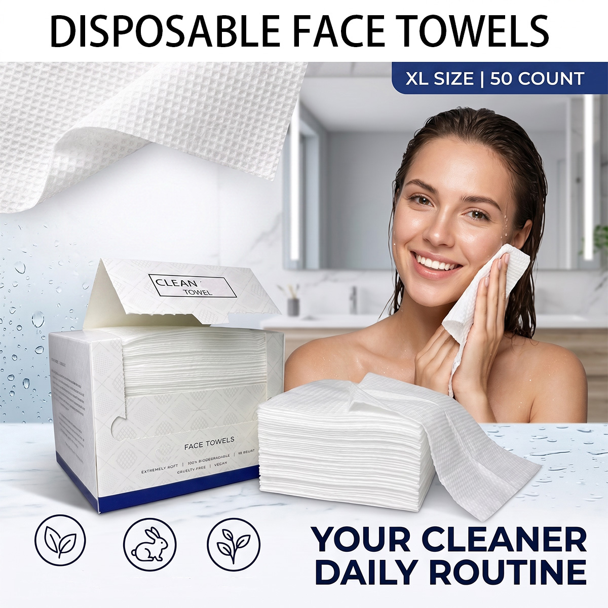 Paquete de 50 Toallitas Facial - Beauty Makeup Remover reseña y precio
