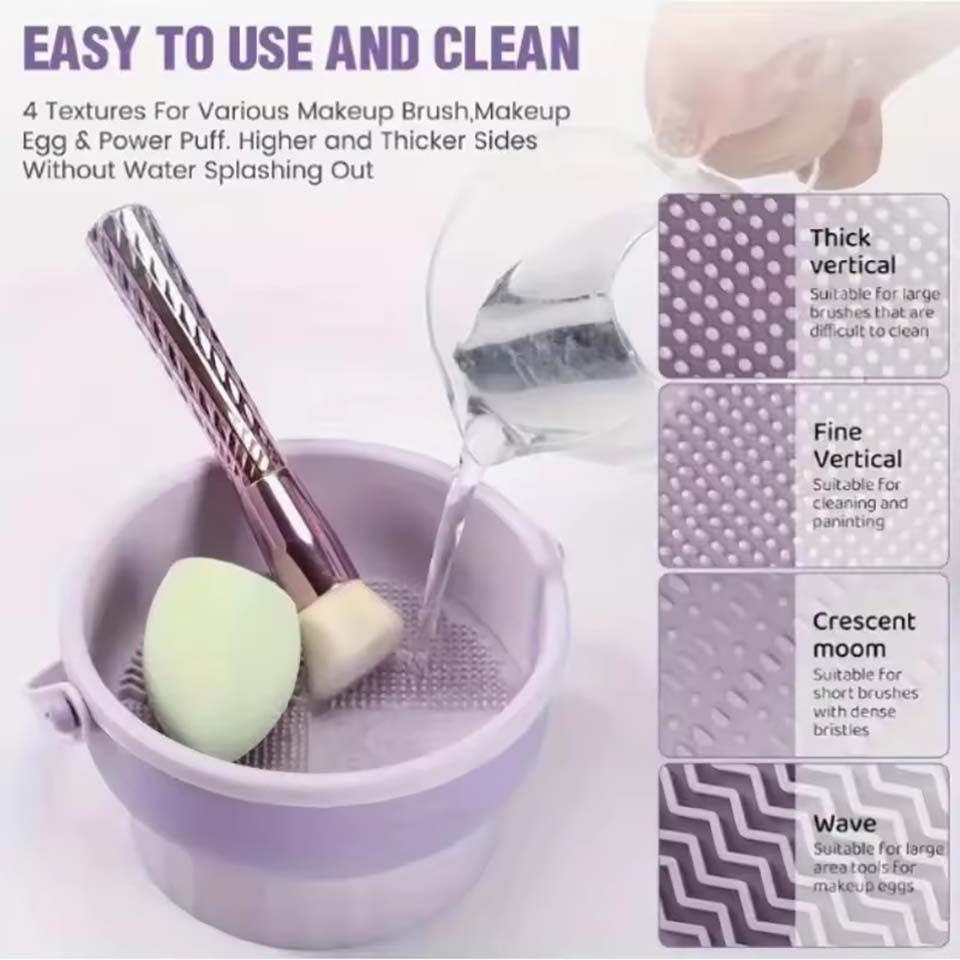 Tazón de limpieza para brochas - Beauty Makeup Tools Set reseña y precio