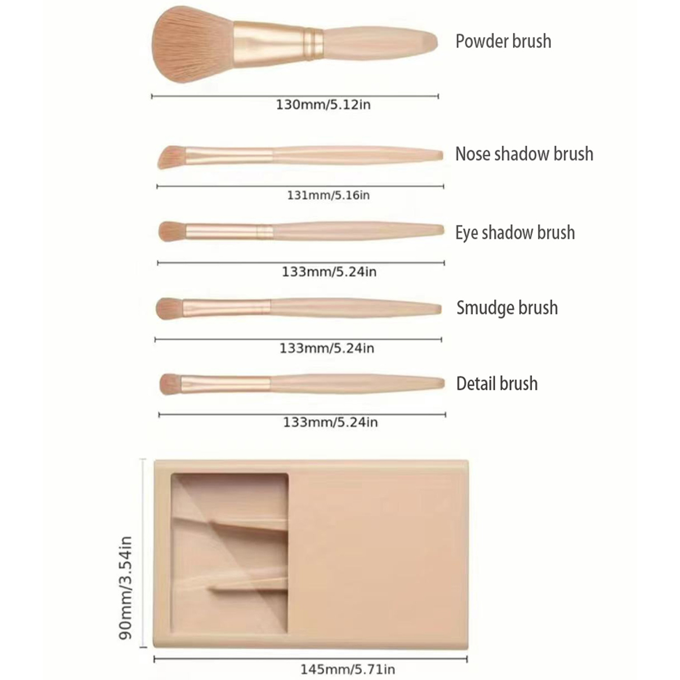 Kit de brochas cosméticas con  - Beauty Makeup Tools Set reseña y precio