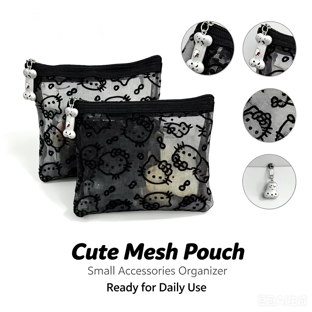 Bolsa de cosméticos de malla,  - Beauty Preservation Makeup Bag reseña y precio