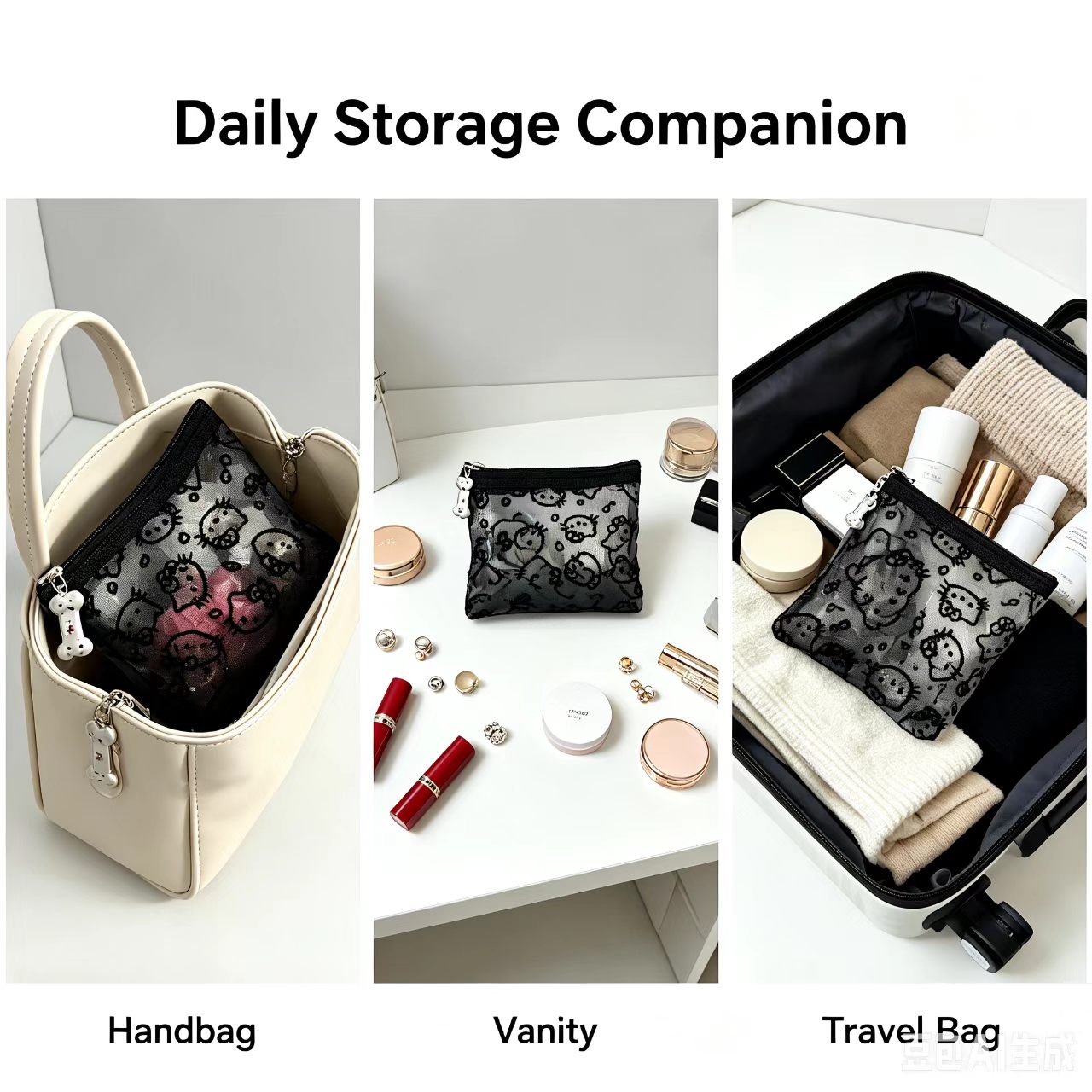 Bolsa de cosméticos de malla,  - Beauty Preservation Makeup Bag reseña y precio